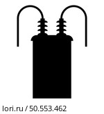 Electric transformer high voltage substation energy power icon black color vector illustration image flat style simple. Electric transformer high voltage substation energy power icon black color vector illustration image flat style. Стоковая иллюстрация, агентство Ingram Publishing / Фотобанк Лори