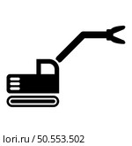 Sloopkraan building machine demolish wrecking cut knife crane truck icon black color vector illustration image flat style simple. Sloopkraan building machine demolish wrecking cut knife crane truck icon black color vector illustration image flat style. Стоковая иллюстрация, агентство Ingram Publishing / Фотобанк Лори