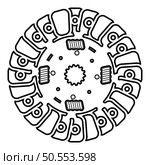 Car clutch disk cover cohesion transmission auto part plate kit repair service contour outline line icon black color vector illustration image thin flat style simple. Car clutch disk cover cohesion transmission auto part plate kit repair service contour outline line icon black color vector illustration image thin flat style. Стоковая иллюстрация, агентство Ingram Publishing / Фотобанк Лори