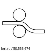 Printing rollers industrial print rolling machine rolling-mill linear metalworking processing of plate slab round drums equipment metal distribution typographic printing two shafts pass the sheet contour outline line icon black color vector illustration image thin flat style simple. Printing rollers industrial print rolling machine rolling-mill linear metalworking processing of plate slab round drums equipment metal distribution typographic printing two shafts pass the sheet contour outline line icon black color vector illustration im. Стоковая иллюстрация, агентство Ingram Publishing / Фотобанк Лори