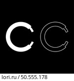 Rope line hawser cable electric circle shape for car set icon white color vector illustration image simple solid fill outline contour line thin flat style. Rope line hawser cable electric circle shape for car set icon white color vector illustration image solid fill outline contour line thin flat style. Стоковая иллюстрация, агентство Ingram Publishing / Фотобанк Лори