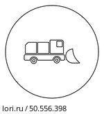 Snowblower snow clear machine snowplow truck plough clearing vehicle equipped seasons transport winter highway service equipment clean icon in circle round black color vector illustration image outline contour line thin style simple. Snowblower snow clear machine snowplow truck plough clearing vehicle equipped seasons transport winter highway service equipment clean icon in circle round black color vector illustration image outline contour line thin style. Стоковая иллюстрация, агентство Ingram Publishing / Фотобанк Лори