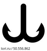 Fish hook anchor sea fishhook icon black color vector illustration image flat style simple. Fish hook anchor sea fishhook icon black color vector illustration image flat style. Стоковая иллюстрация, агентство Ingram Publishing / Фотобанк Лори