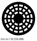 Sewer hatch manhole cover icon black color vector illustration image flat style simple. Sewer hatch manhole cover icon black color vector illustration image flat style. Стоковая иллюстрация, агентство Ingram Publishing / Фотобанк Лори