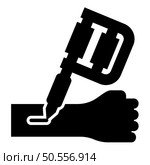 Tattoo machine inking on arm hand device gun skin with ink handheld electromagnetic coil icon black color vector illustration image flat style simple. Tattoo machine inking on arm hand device gun skin with ink handheld electromagnetic coil icon black color vector illustration image flat style. Стоковая иллюстрация, агентство Ingram Publishing / Фотобанк Лори