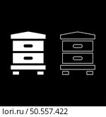 Hive bee house beehive apiary apiculture concept set icon white color vector illustration image simple solid fill outline contour line thin flat style. Hive bee house beehive apiary apiculture concept set icon white color vector illustration image solid fill outline contour line thin flat style. Стоковая иллюстрация, агентство Ingram Publishing / Фотобанк Лори