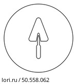 Trowel stucco trowels icon in circle round black color vector illustration image outline contour line thin style simple. Trowel stucco trowels icon in circle round black color vector illustration image outline contour line thin style. Стоковая иллюстрация, агентство Ingram Publishing / Фотобанк Лори