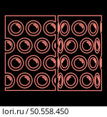 Neon air bubble wrap film for cushioning fragile packaging shockproof plastic roll polyethylene cargo safety concept red color vector illustration image flat style light. Neon air bubble wrap film for cushioning fragile packaging shockproof plastic roll polyethylene cargo safety concept red color vector illustration image flat style. Стоковая иллюстрация, агентство Ingram Publishing / Фотобанк Лори