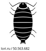 Roly poly woodlouse porcellio scaber woodruff icon black color vector illustration image flat style simple. Roly poly woodlouse porcellio scaber woodruff icon black color vector illustration image flat style. Стоковая иллюстрация, агентство Ingram Publishing / Фотобанк Лори