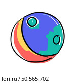 Colorful abstract illustration of a sphere with a whimsical design. Perfect for branding. logos. and playful designs. Стоковая иллюстрация, агентство Ingram Publishing / Фотобанк Лори