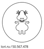 Dinosaur cute dino baby pretty icon in circle round black color vector illustration image outline contour line thin style simple. Dinosaur cute dino baby pretty icon in circle round black color vector illustration image outline contour line thin style. Стоковая иллюстрация, агентство Ingram Publishing / Фотобанк Лори