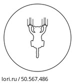 Cat scratching with claw marks harm icon in circle round black color vector illustration image outline contour line thin style simple. Cat scratching with claw marks harm icon in circle round black color vector illustration image outline contour line thin style. Стоковая иллюстрация, агентство Ingram Publishing / Фотобанк Лори