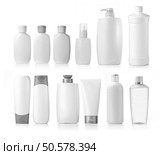 collection of various beauty hygiene containers on white background. each one is shot separately. Стоковое фото, агентство Ingram Publishing / Фотобанк Лори