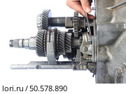 auto gearbox service on isolated background. Стоковое фото, агентство Ingram Publishing / Фотобанк Лори