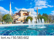The best way to renjoy the view of Hagia Sophia is to visit Sultanahmet park, Turkey. Стоковое фото, агентство Ingram Publishing / Фотобанк Лори
