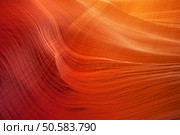 detail of sandstone wall in Antelope Slot Canyon. Стоковое фото, агентство Ingram Publishing / Фотобанк Лори