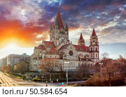 Vienna - St. Francis of Assisi Church, Mexikoplatz. Стоковое фото, агентство Ingram Publishing / Фотобанк Лори