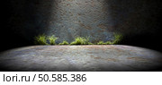 3d render abstract background city lifestyle.Wall and cement floor background.Spotlight . Background empty street and concrete wall. Стоковое фото, агентство Ingram Publishing / Фотобанк Лори