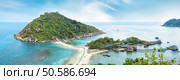 Beaches of Thailand. Empty morning Koh Nang Yuan island beach. Asian tropical beach paradise in Thailand. Стоковое фото, агентство Ingram Publishing / Фотобанк Лори