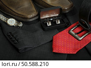 variety of formal men’s clothing closeup. Стоковое фото, агентство Ingram Publishing / Фотобанк Лори