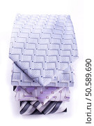Three tie are in a stack isolated. Three tie. Стоковое фото, агентство Ingram Publishing / Фотобанк Лори