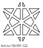 Metatron cube Sacred geometry contour outline line icon black color vector illustration image thin flat style simple. Metatron cube Sacred geometry contour outline line icon black color vector illustration image thin flat style. Стоковая иллюстрация, агентство Ingram Publishing / Фотобанк Лори