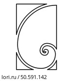 Golden ratio section Sacred geometry symbol ration proportions contour outline line icon black color vector illustration image thin flat style simple. Golden ratio section Sacred geometry symbol ration proportions contour outline line icon black color vector illustration image thin flat style. Стоковая иллюстрация, агентство Ingram Publishing / Фотобанк Лори