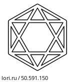 Octagedron icosahedron sacred geometry symbol contour outline line icon black color vector illustration image thin flat style simple. Octagedron icosahedron sacred geometry symbol contour outline line icon black color vector illustration image thin flat style. Стоковая иллюстрация, агентство Ingram Publishing / Фотобанк Лори