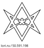 Thelema Unicursal Hexagonal symbol Unprocessing hexagram Telemma sacred geometry contour outline line icon black color vector illustration image thin flat style simple. Thelema Unicursal Hexagonal symbol Unprocessing hexagram Telemma sacred geometry contour outline line icon black color vector illustration image thin flat style. Стоковая иллюстрация, агентство Ingram Publishing / Фотобанк Лори