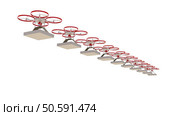 Drone with white background. Стоковое фото, агентство Ingram Publishing / Фотобанк Лори