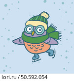 retro owl character. Стоковая иллюстрация, агентство Ingram Publishing / Фотобанк Лори