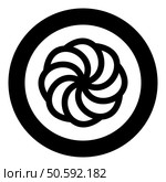Armenian Arevakhach Neo paganism symbol sunny cross solar mythology Hetanism Armenian neo powder heathenism Eternity sign pumpkin icon in circle round black color vector illustration image solid outline style simple. Armenian Arevakhach Neo paganism symbol sunny cross solar mythology Hetanism Armenian neo powder heathenism Eternity sign pumpkin icon in circle round black color vector illustration image solid outline style. Стоковая иллюстрация, агентство Ingram Publishing / Фотобанк Лори