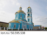 Старинная церковь  Вознесения Господня (1849г.) сентябрьским днем. Кашира, Московская область (2021 год). Стоковое фото, фотограф Виктор Карасев / Фотобанк Лори