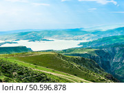Magnificent view of the Chirkey reservoir in the mountains of the North Caucasus of Dagestan. Russia. Стоковое фото, фотограф Константин Лабунский / Фотобанк Лори