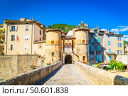 entrance gate of Entrevaux. Стоковое фото, фотограф Anastasy Yarmolovich / Фотобанк Лори
