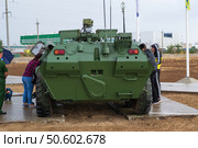 Машина РХМ-6 на базе бронетранспортера БТР-80 для ведения радиационной, химической и биологической разведки. Волгоградская область, Средняя Ахтуба, Россия (2020 год). Редакционное фото, фотограф Андрей Цыганков / Фотобанк Лори