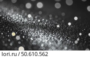 Abstract Close-Up of Shimmering Particles Creating a Dreamlike Atmosphere in a Black Background. Стоковое AI-видео, аниматор Юлия Гапеенко / Фотобанк Лори