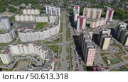 Киров - Чистые пруды - улица Чистопрудненская (аэросъемка 2021 года) Стоковое видео, видеограф Владислав Самошкин / Фотобанк Лори