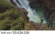Krimml Waterfalls in Austrian Alps. Стоковое видео, видеограф Михаил Коханчиков / Фотобанк Лори