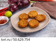 Fried potato crispy golden hash brown. Стоковое фото, фотограф Андрей Старостин / Фотобанк Лори