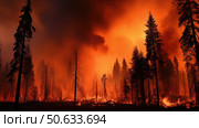 forest wild fires ai generated. Стоковое AI-изображение, AI-художник Vectorwin / Фотобанк Лори