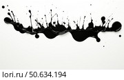 mid black paint drops ai generated. Стоковое AI-изображение, AI-художник Vectorwin / Фотобанк Лори