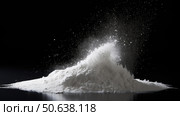 minimalist white powder black background ai generated. Стоковое AI-изображение, AI-художник Vectorwin / Фотобанк Лори