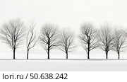 leafless tree outline ai generated. Стоковое AI-изображение, AI-художник Vectorwin / Фотобанк Лори