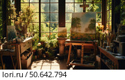 quaint painter house ai generated. Стоковое AI-изображение, AI-художник Vectorwin / Фотобанк Лори