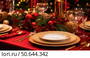 holiday red and gold christmas background ai generated. Стоковое AI-изображение, AI-художник Vectorwin / Фотобанк Лори