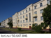 Жилые дома 1930-х годов в городке Метростроя на Ярославском шоссе. Москва (2022 год). Стоковое фото, фотограф Елена Орлова / Фотобанк Лори