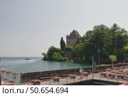 Причал-набережная. Ивуар, Франция. Стоковое фото, фотограф Вадим Хомяков / Фотобанк Лори