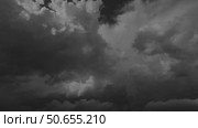 Lot of lightning during a thunderstorm. Стоковое видео, видеограф Михаил Коханчиков / Фотобанк Лори