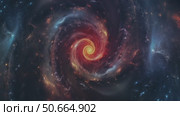 Rotating spiral galaxy animation. Стоковая анимация, аниматор Михаил Коханчиков / Фотобанк Лори